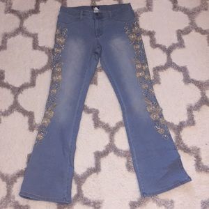 Venus embroidered bootcut jeans